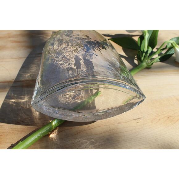 Decorative Vintage Clear Glass Bottle / SimpleVase - Picture 5 of 8